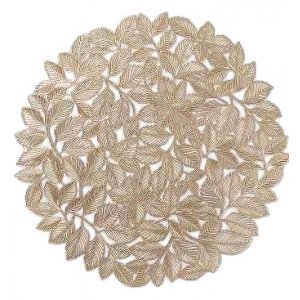 Салфетка "MONICA" круг Iv6A2045-gold D38см (уп.12)