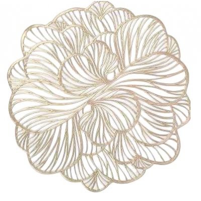 Салфетка "MONICA" круг Iv6A2151-gold D38см (уп.12)