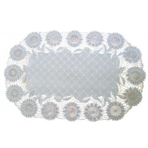 Салфетка "MONICA" овал TY3045-3A-white 30*45м (уп.12)