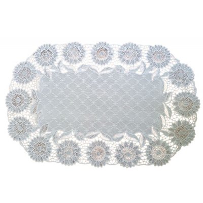 Салфетка "MONICA" овал TY3045-3A-white 30*45м (уп.12)