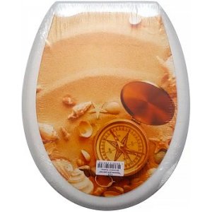 Сиденье д/унитаза пластик ФОТО КОМПАС