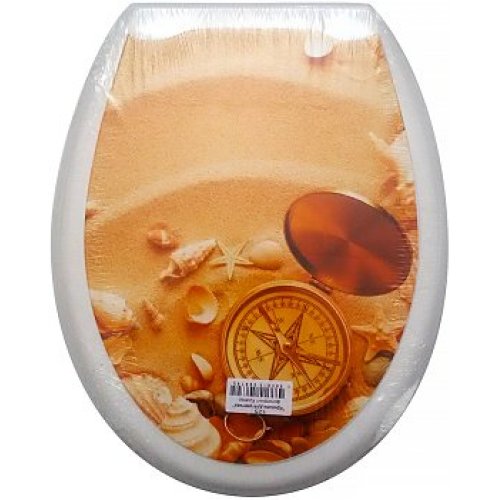 Сиденье д/унитаза пластик ФОТО КОМПАС