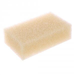 Губка д/тела массажная, 16x10x5см, поролон крупнопористый (массажный), цвет бежевый