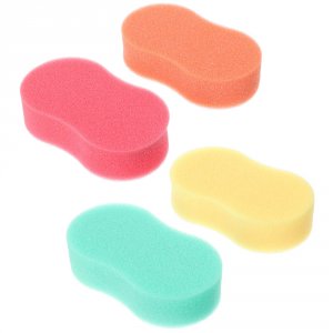 Губка д/тела Восьмёрка, поролон, 14,7x8,2x3,7см