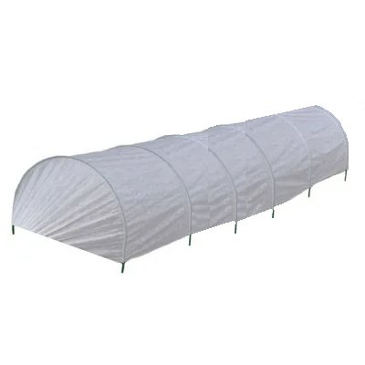 Парник "Для огорода эко" 6м (ПВХ дуги 2,5м - 6шт, ук.мат №40, ширина 2,1м, длина 8м)
