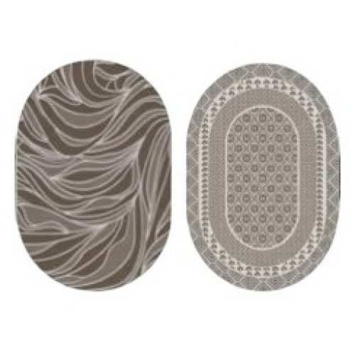 Ковер Циновка 0,8*1,5м ТПЕ резина, овал, микс