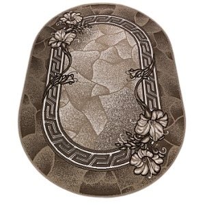 Ковер Лайла де Люкс 0,6*1,0м овал, 15805_10822