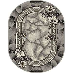 Ковер Лайла де Люкс 0,8*1,5м овал, 15705_10766