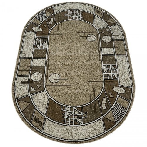 Ковер Лайла де Люкс 0,8*1,5м овал, 15804_10822