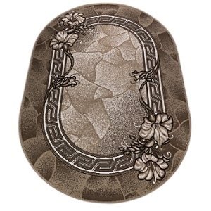 Ковер Лайла де Люкс 0,8*1,5м овал, 15805_10822