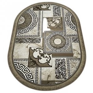 Ковер Лайла де Люкс 0,8*1,5м овал, 15840_10842
