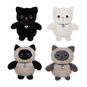 Игрушка мягкая Котя 23 см, полиэстер, 4 вида