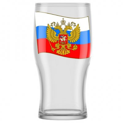 Бокал для пива 500мл 2шт (Герб на флаге)